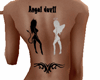 Angel devil,Tattoo Back