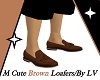 LV/M Cute Loafers Brown