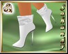 "S" WHITE SILVER BOOTS