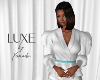 LUXE Jacket White Teal
