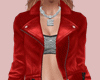 E* Leather Red Jacket