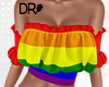 DR- Pride frilly top