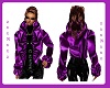 Roxy Purple Satin Coat