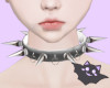 ☽ Silver Spike Collar