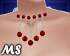 MS Glamour Necklace Red