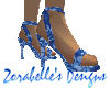 Hibiscus Blue Sandals