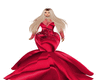 RO CUSTOM RED SILK GOWN