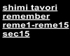 remember TAVORI