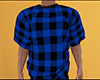 Blue Plaid Tee PJ Top M