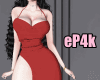㎖. red sexy dress