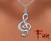FUN Violin key necklace
