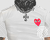 White tee x cdg