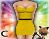 (C) Yellow Classy Dress