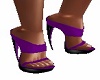 sexy purple net sandals