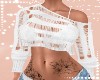C-White Netted Top