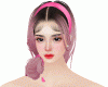 hair pink bow