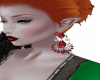 Pia earrings - ruby