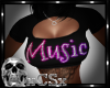 CS - Music Busty Top Blk