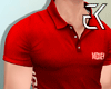 Red polo shirt!