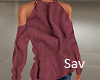 Bare Shoulder  Knit Top