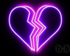Broken heart - neon sign