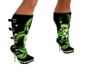 *SK*toxic green boots