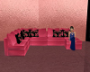 pink rose sofa