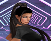black hair poneytail