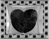 {SP} Black Heart Pillow