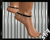 Black anklet nails feet
