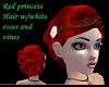 Red Princess hair w/rose