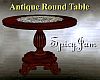 Antq Round Table w/Doily
