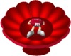 M&M Red Sunflower Chair