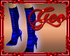 Geo Boots Sleek Blue