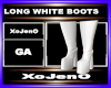 LONG WHITE BOOTS