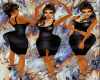 ~Diva~Black PVC Dress