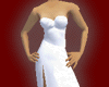 White Slit Long Dress