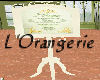 L'Orangerie Menu Sign