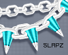 !!S Spike Choker Teal