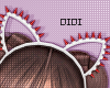 !!D Spike Cat Ears Red