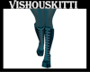 [VK] Teal Lace Boots
