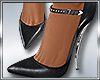 B* Lia Black Satin Heels