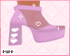𝓟. Pur. Heart Shoes 4