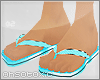 [txc] Aqua Flip Flops