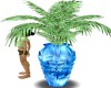 Tears Blue Crystal Vase
