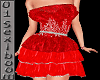 A64(X)red ruffles dress