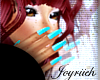 |Joy| Small Blue nails