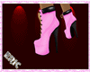 pink spiked boots
