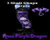 3 Skull Chaps-Purple