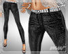 !Black jeans silver belt